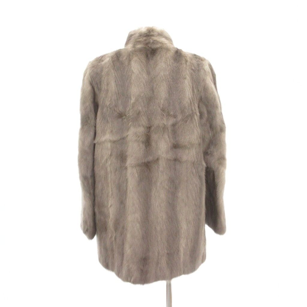 ノーブランド ファーコート 9 毛皮 ミンクファー ミドル ハーフ丈