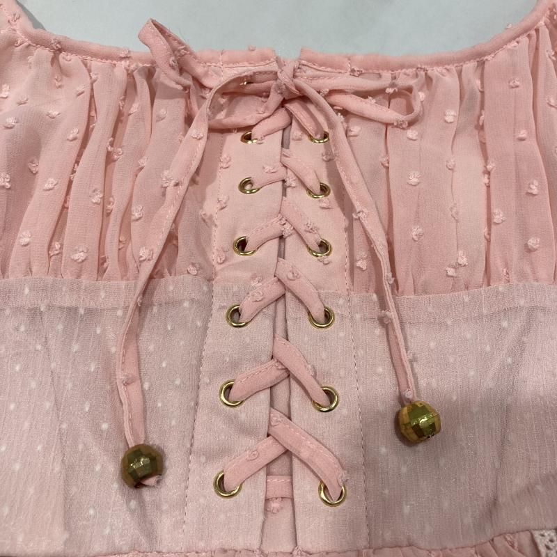 リズリサ 192-6009-0 ワンピース フリル リボン レース ピンク