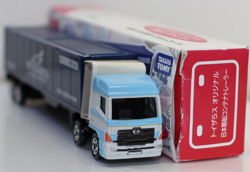 USED 箱悪いトミカ トイザらスオリジナル 日本郵船コンテナトレーラー