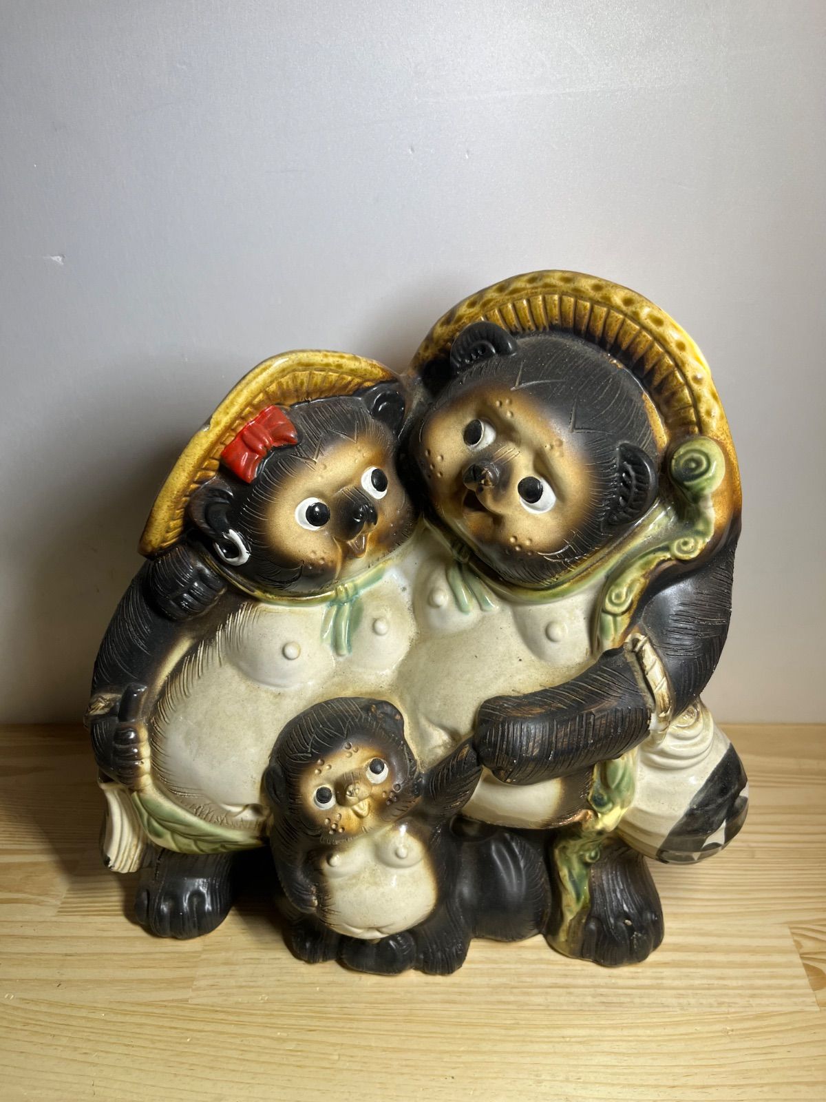 縁起物 信楽焼 親子たぬき - メルカリ