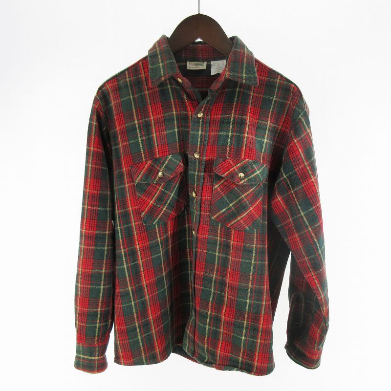 ファイブブラザー FIVE BROTHER 90'S USA製 M ネルシャツ 長袖