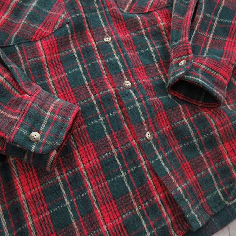 ファイブブラザー FIVE BROTHER 90'S USA製 M ネルシャツ 長袖