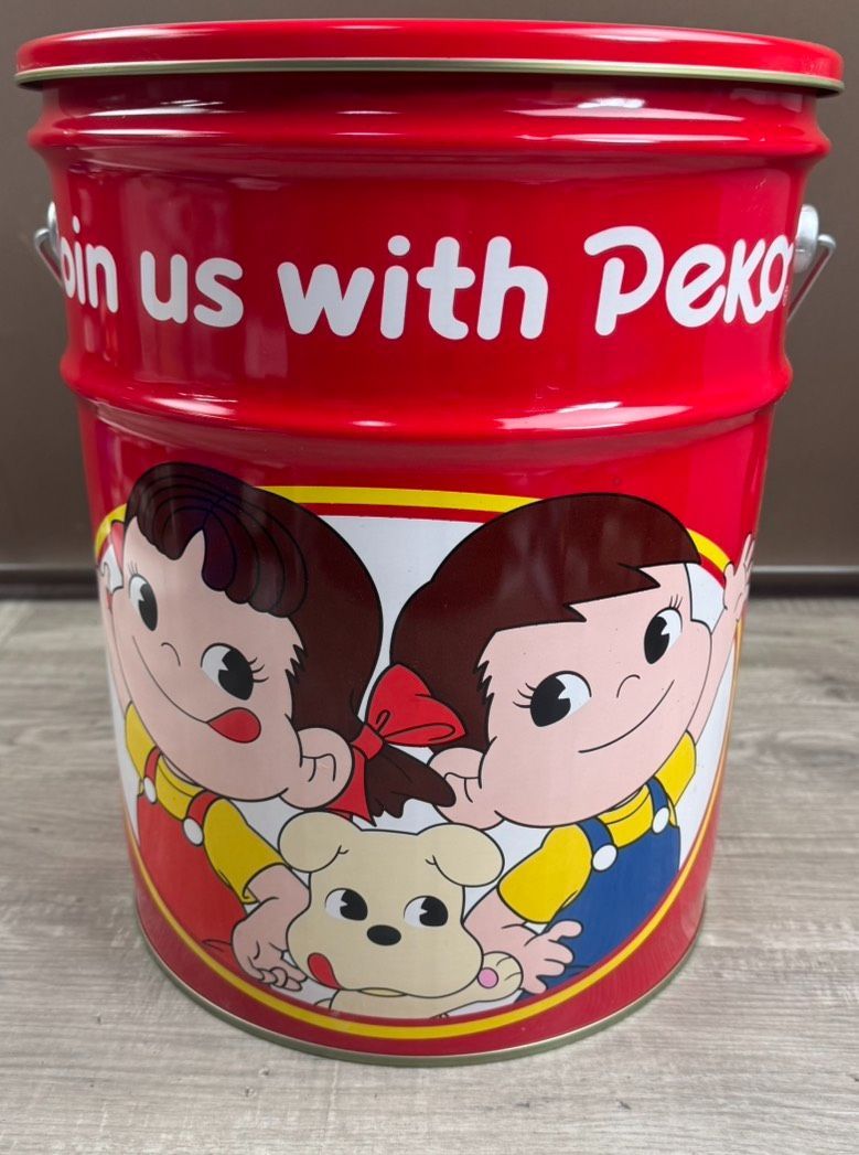 不二家 ペコちゃん ポコちゃん ペール缶 ツール缶 椅子 レトロ おまけ