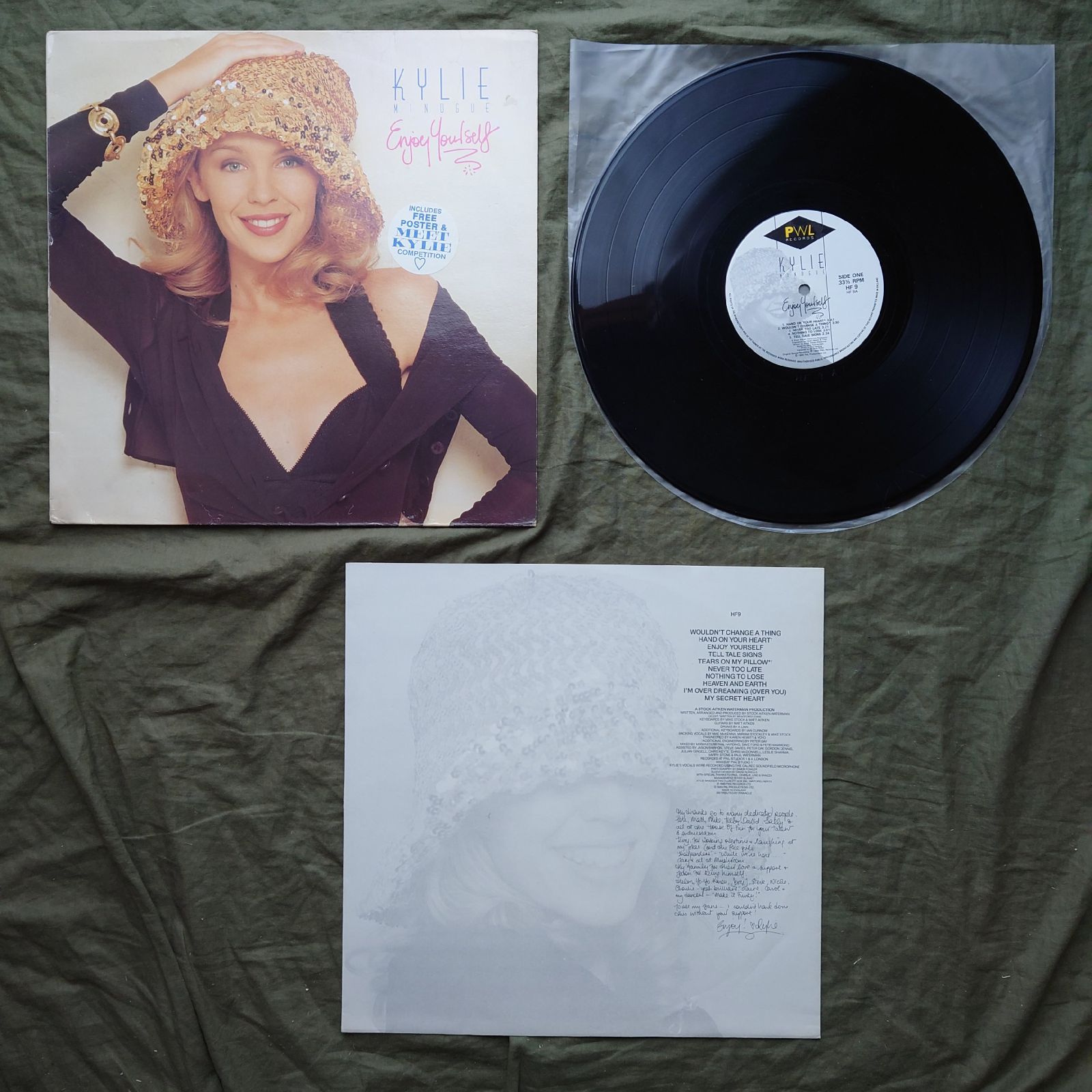 1988年 英国盤 カイリー・ミノーグ Kylie Minogue LPレコード Enjoy