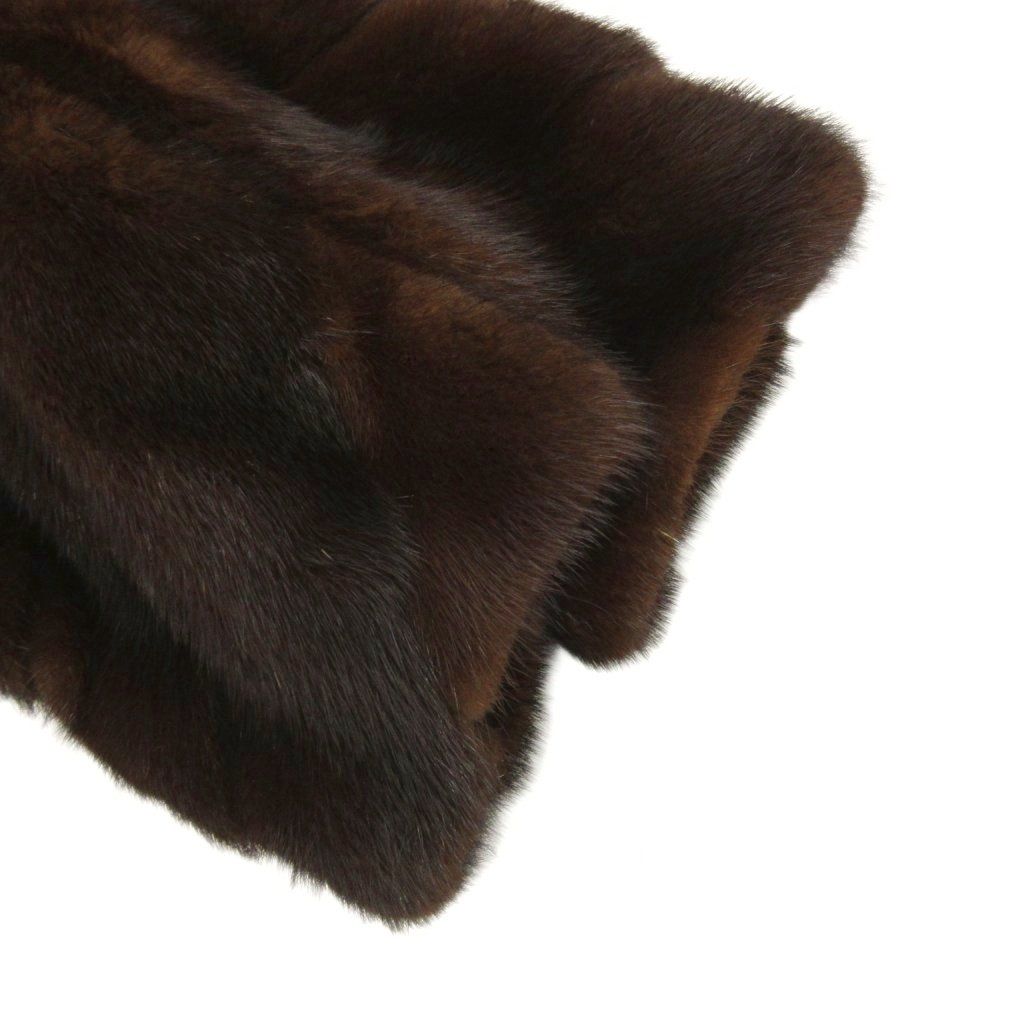 エンバ EMBA ファーコート 毛皮 スカンブラックミンク M 茶 ブラウン