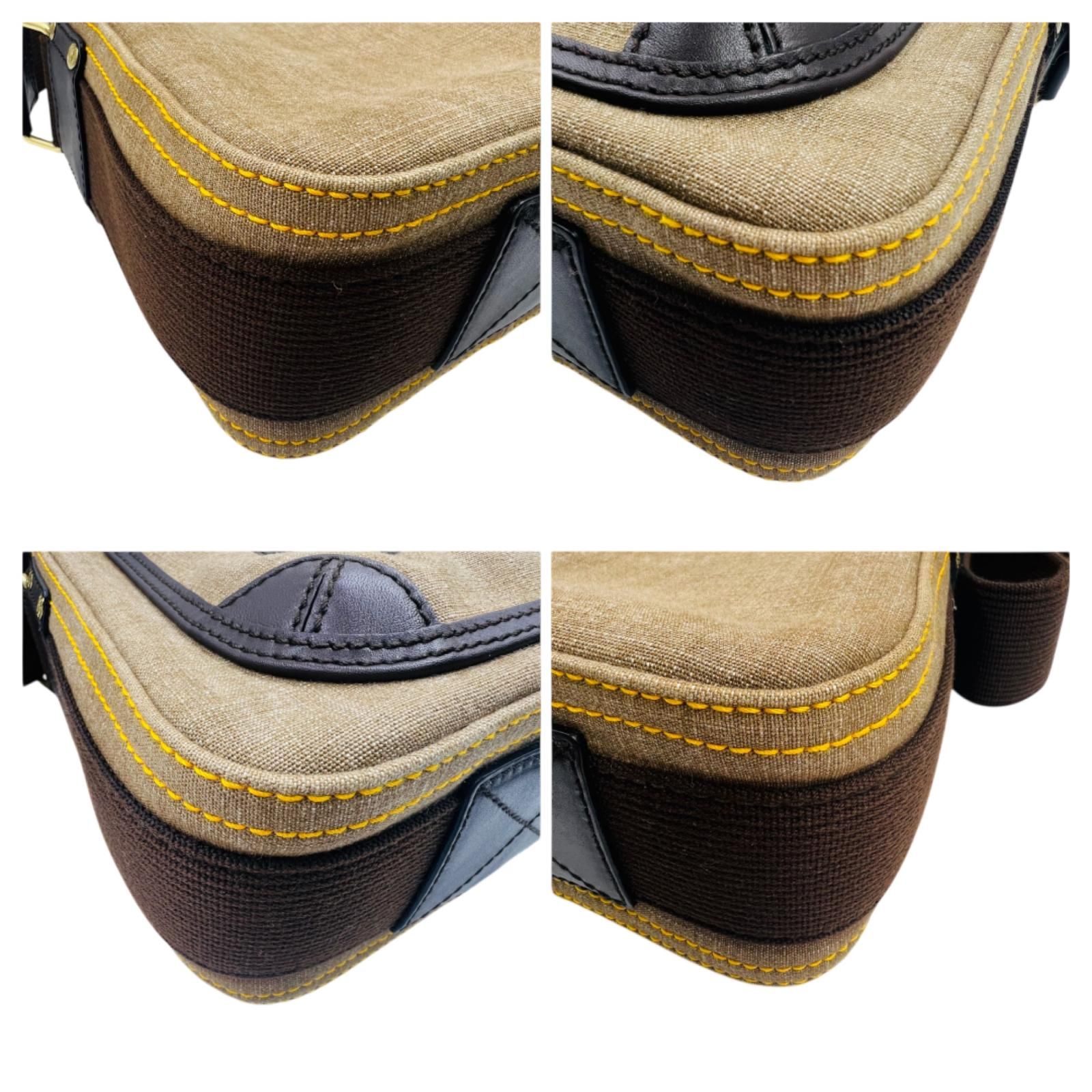 HUNTING WORLD ハンティングワールド デニム ショルダーバッグ 金