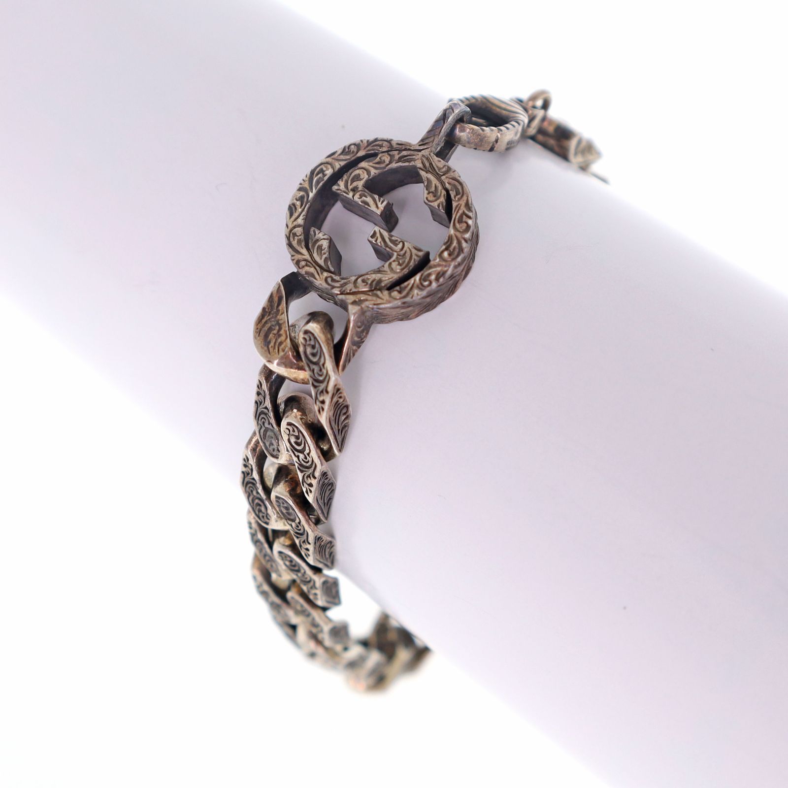 中古】GUCCI / グッチ インターロッキング G ブレスレット アラベスク