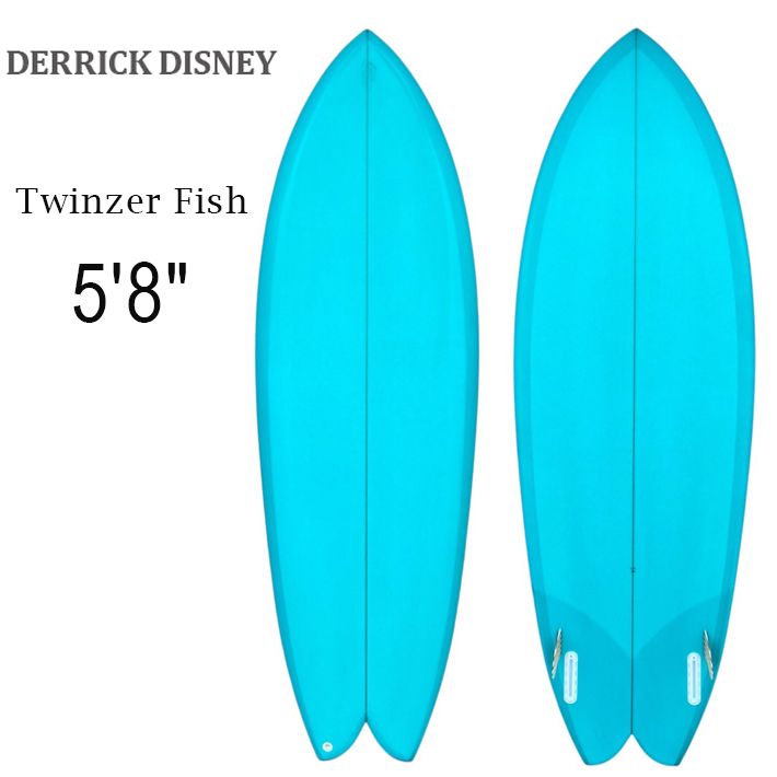 DERRICK DISNEY SURFBOARDS デリック ディズニーシェイプ TWINZER FISH