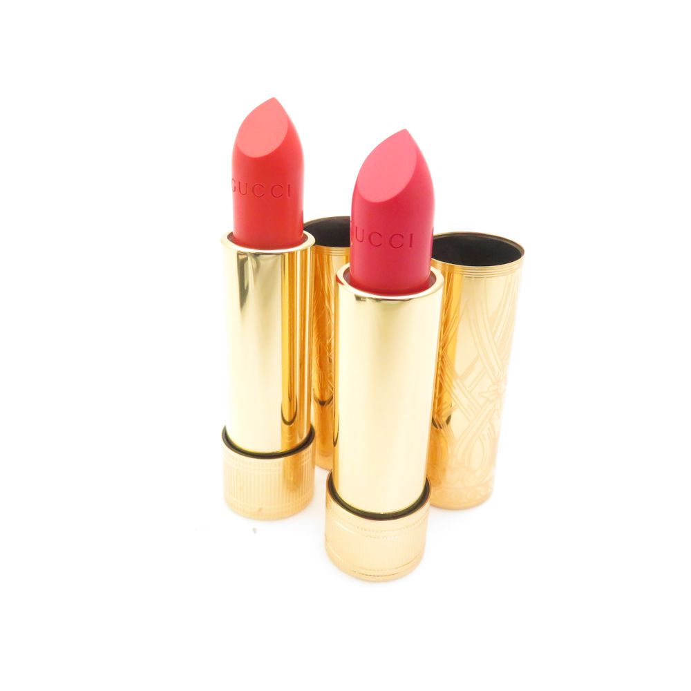 未使用 GUCCI グッチ ルージュ ア レーヴル サタン リップカラー 2点