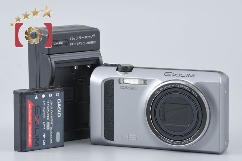 中古】Casio カシオ HIGH SPEED EXILIM EX-ZR400 シルバー コンパクト