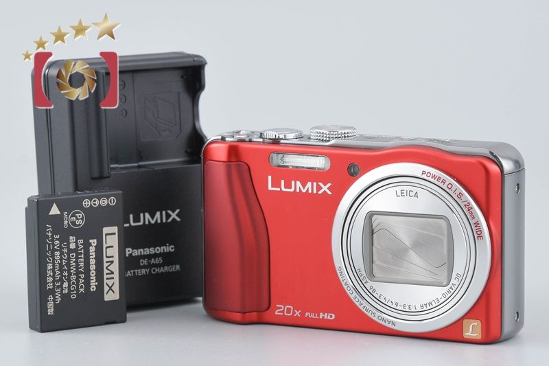 中古】Panasonic パナソニック LUMIX DMC-TZ30 レッド コンパクト