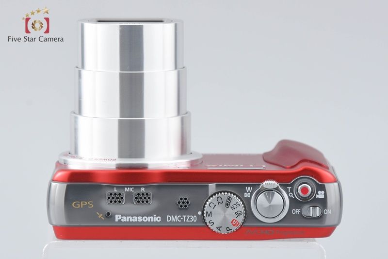 中古】Panasonic パナソニック LUMIX DMC-TZ30 レッド コンパクト