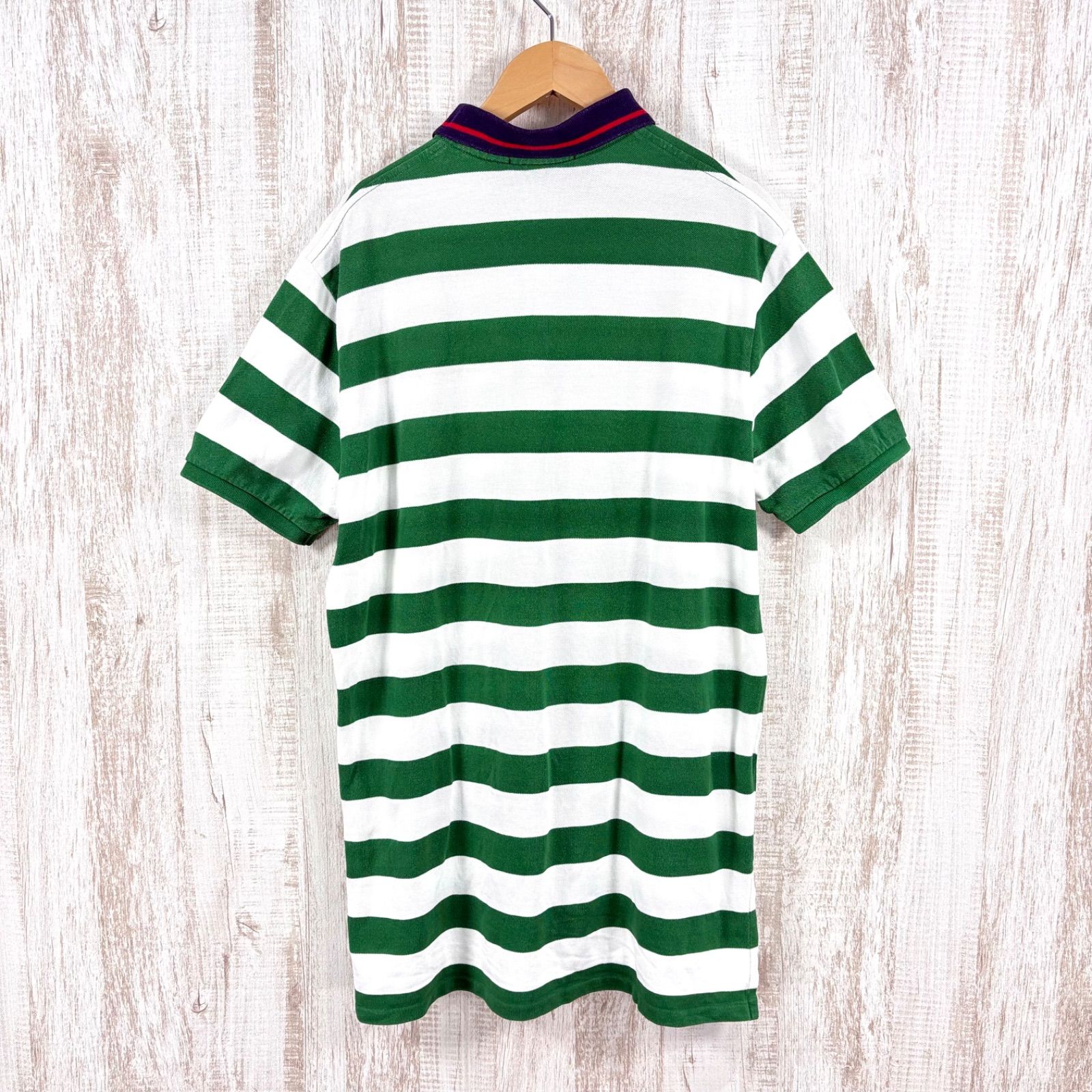 90s Polo by Ralph Lauren ポロバイラルフローレン ロゴ刺繍 ボーダー 