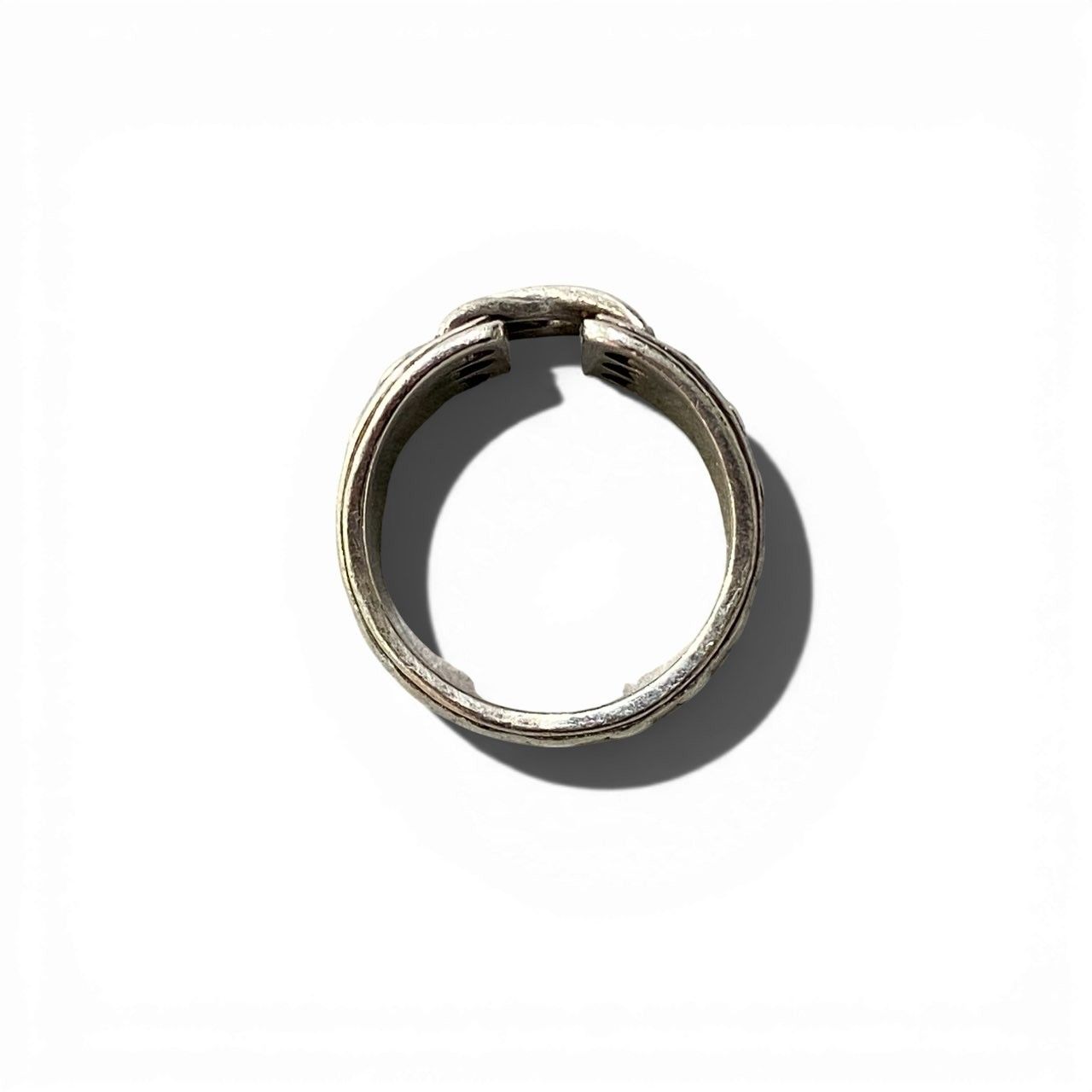 b5 Vintage HERMES エルメス メキシコリング アクセサリー 51 シルバー