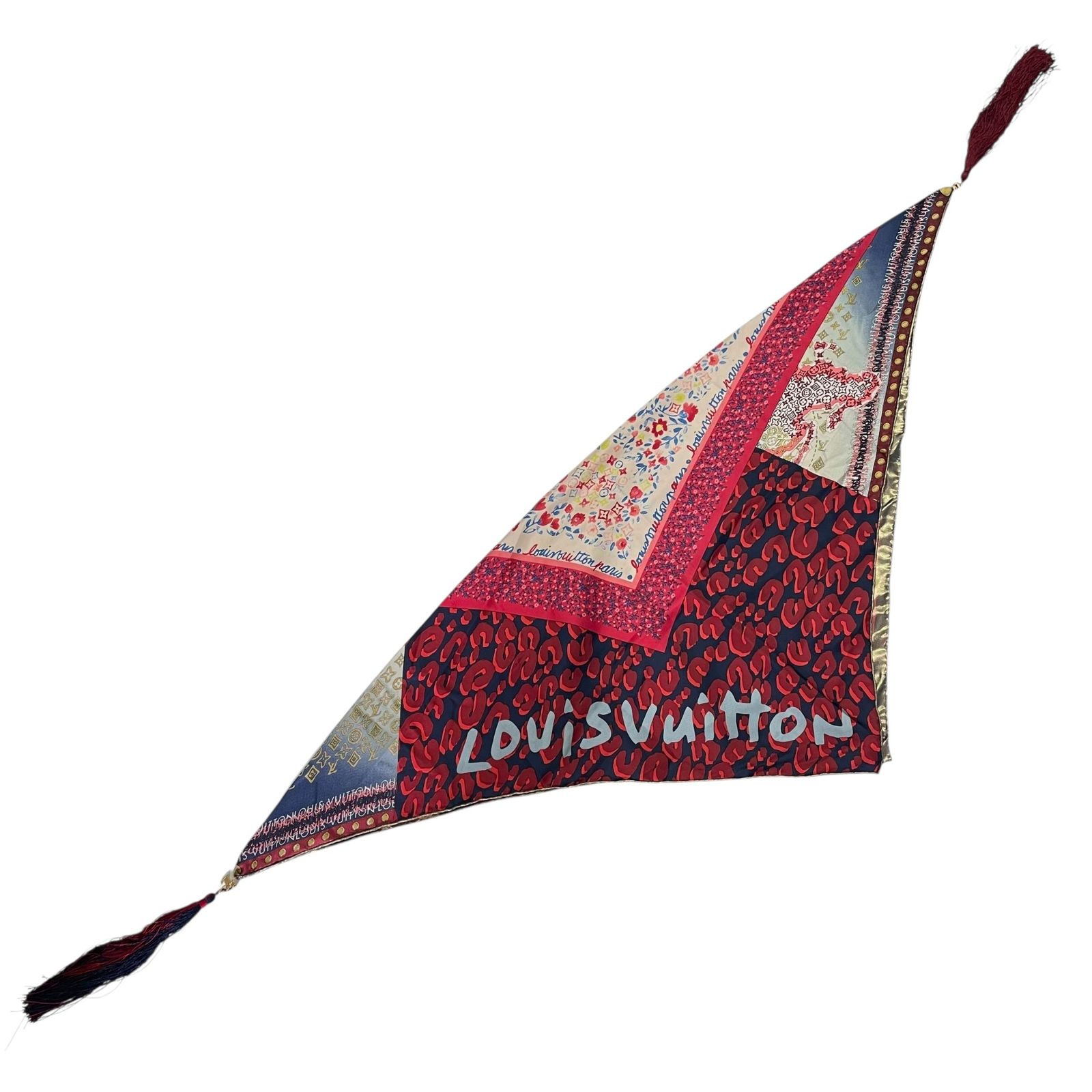 極美品 LOUIS VUITTON ルイ・ヴィトン スカーフ シルク Carré Bonbon