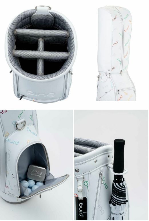  PING キャディバッグ ゴルフ レディース ロゴ ピン ブルー アンダーウェア ゴルフバッグ キャディバッグ ゴルフ