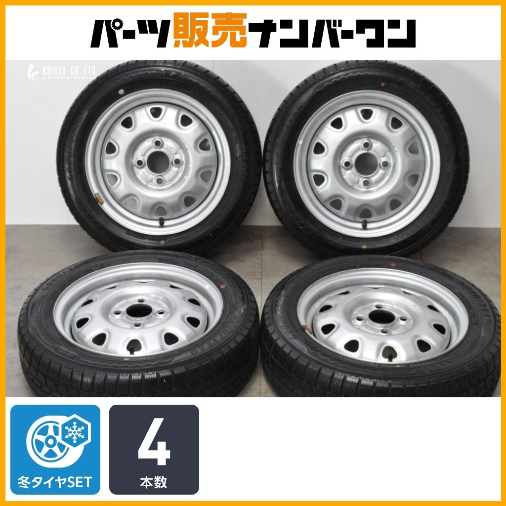 155-65R14 9分山 グッドイヤーアイスナビ8 2021年製 中古スタッドレス