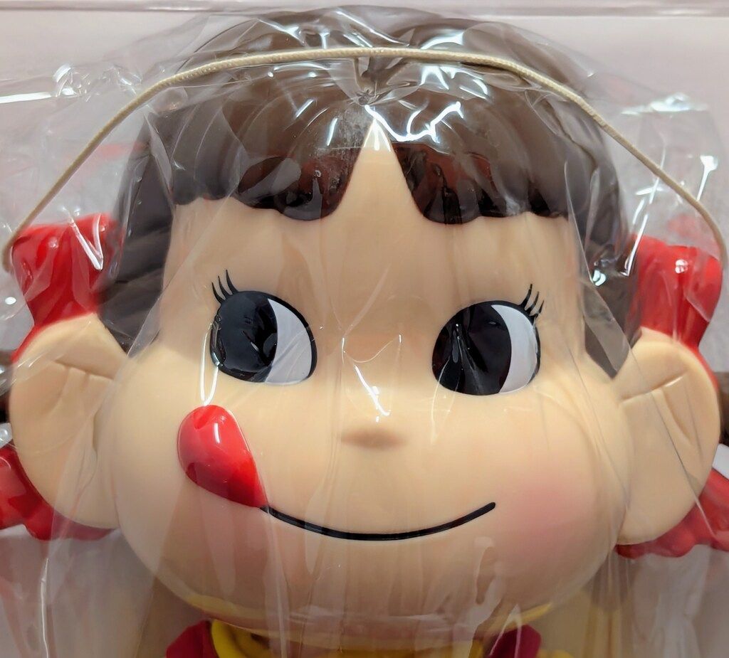  不二家 首振り人形 おつかいペコちゃん 赤いバッグ持ち その他 おもちゃ