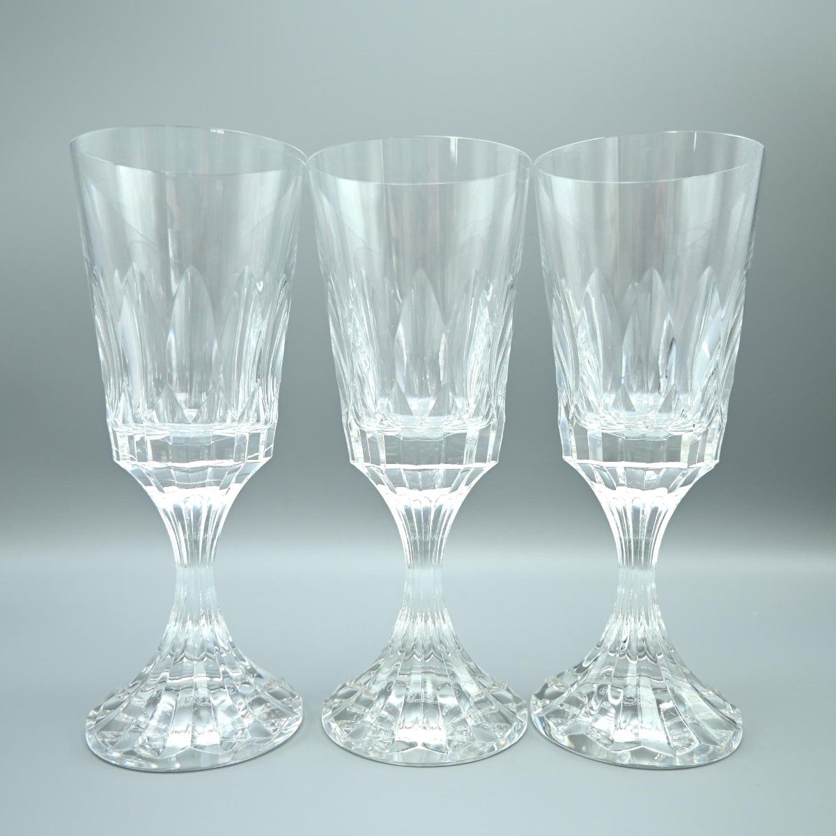 Baccarat オールドバカラ アサス ワイングラス 3客セット 約19.5 cm T 2602-t 025
