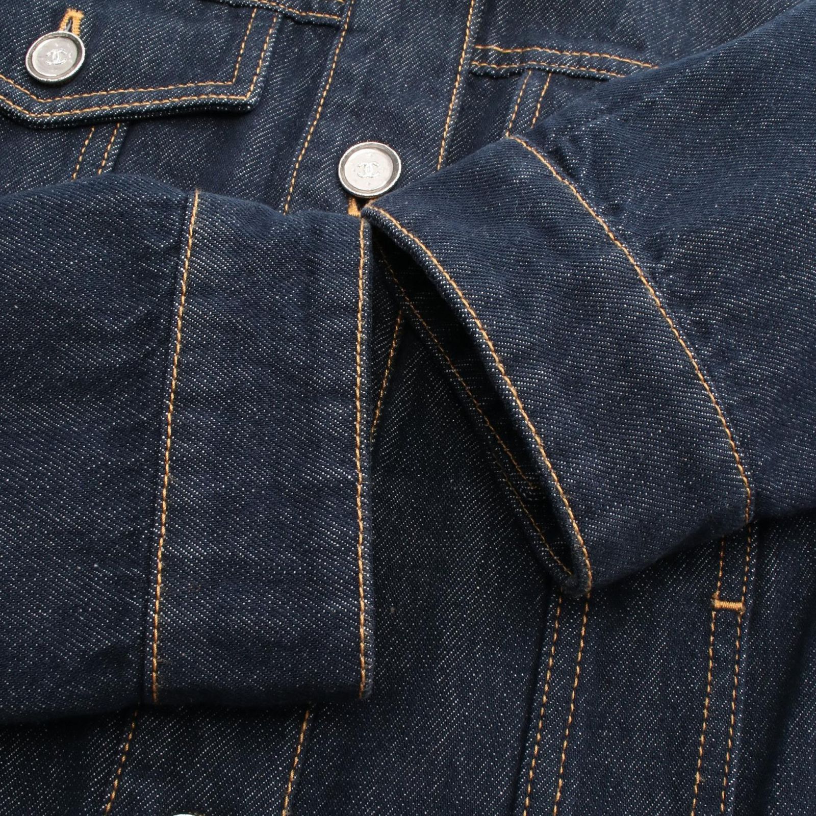 シャネル CHANEL デニムジャケット ココマークボタン P78799V71012