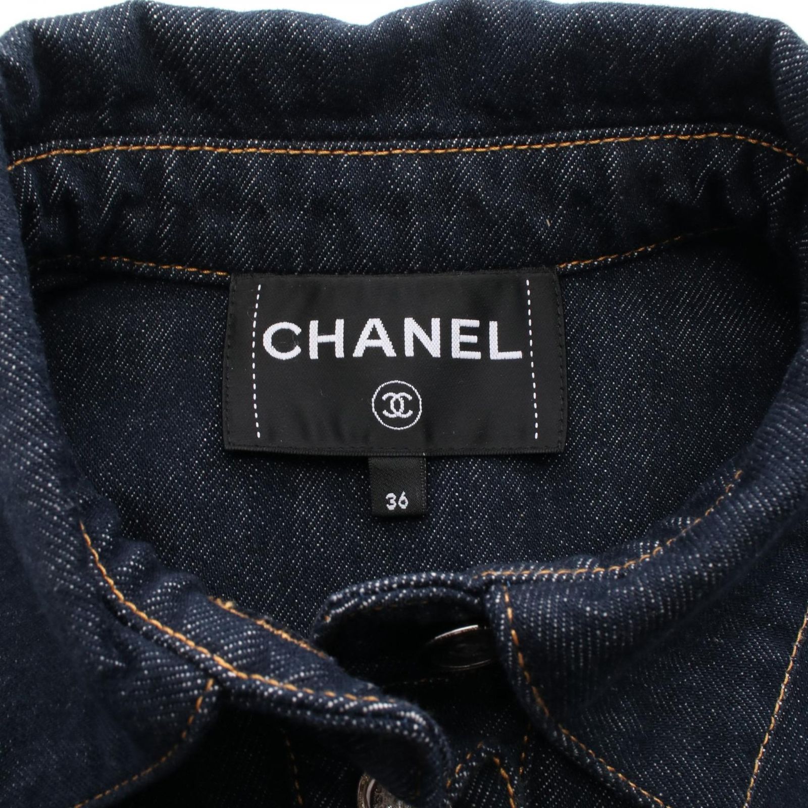シャネル CHANEL デニムジャケット ココマークボタン P78799V71012