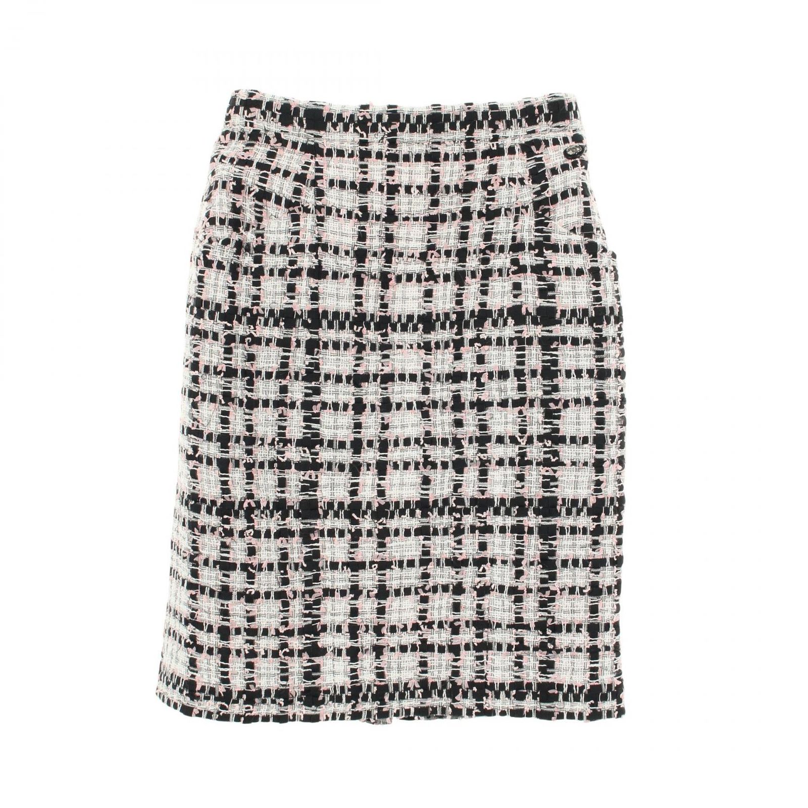 シャネル CHANEL スカート ココマークボタン コットン スカート