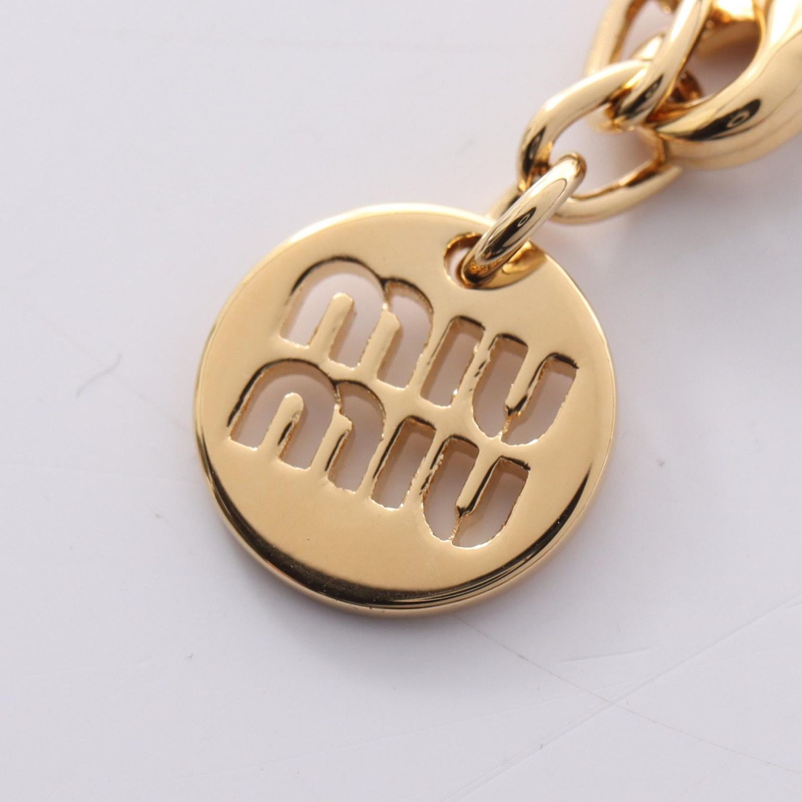 ミュウ ミュウ Miu Miu ブレスレット 5IB6322F6TF0002 ブラック GP