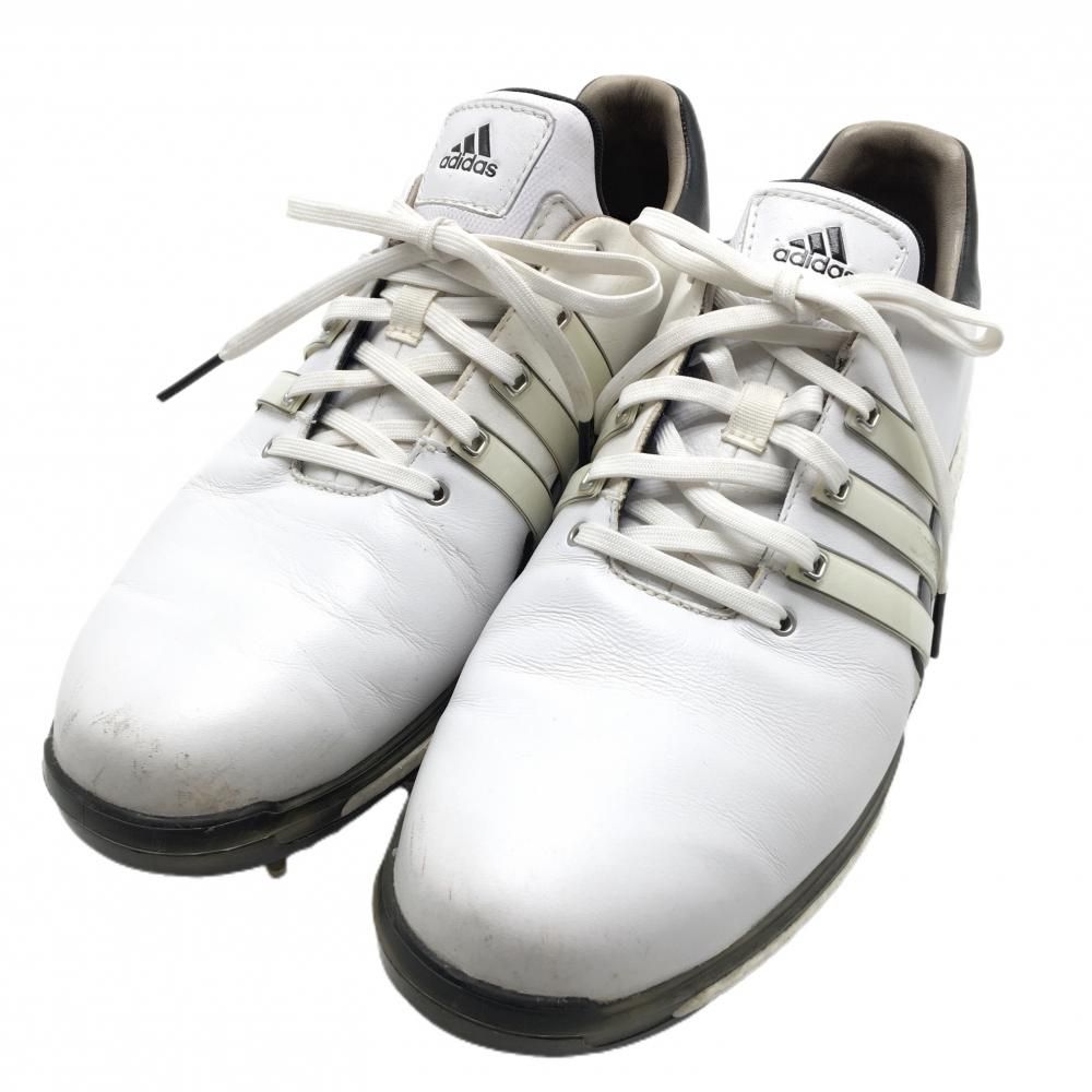 美品】アディダス ゴルフシューズ 白 EVN 791001 メンズ 27.0 ゴルフ