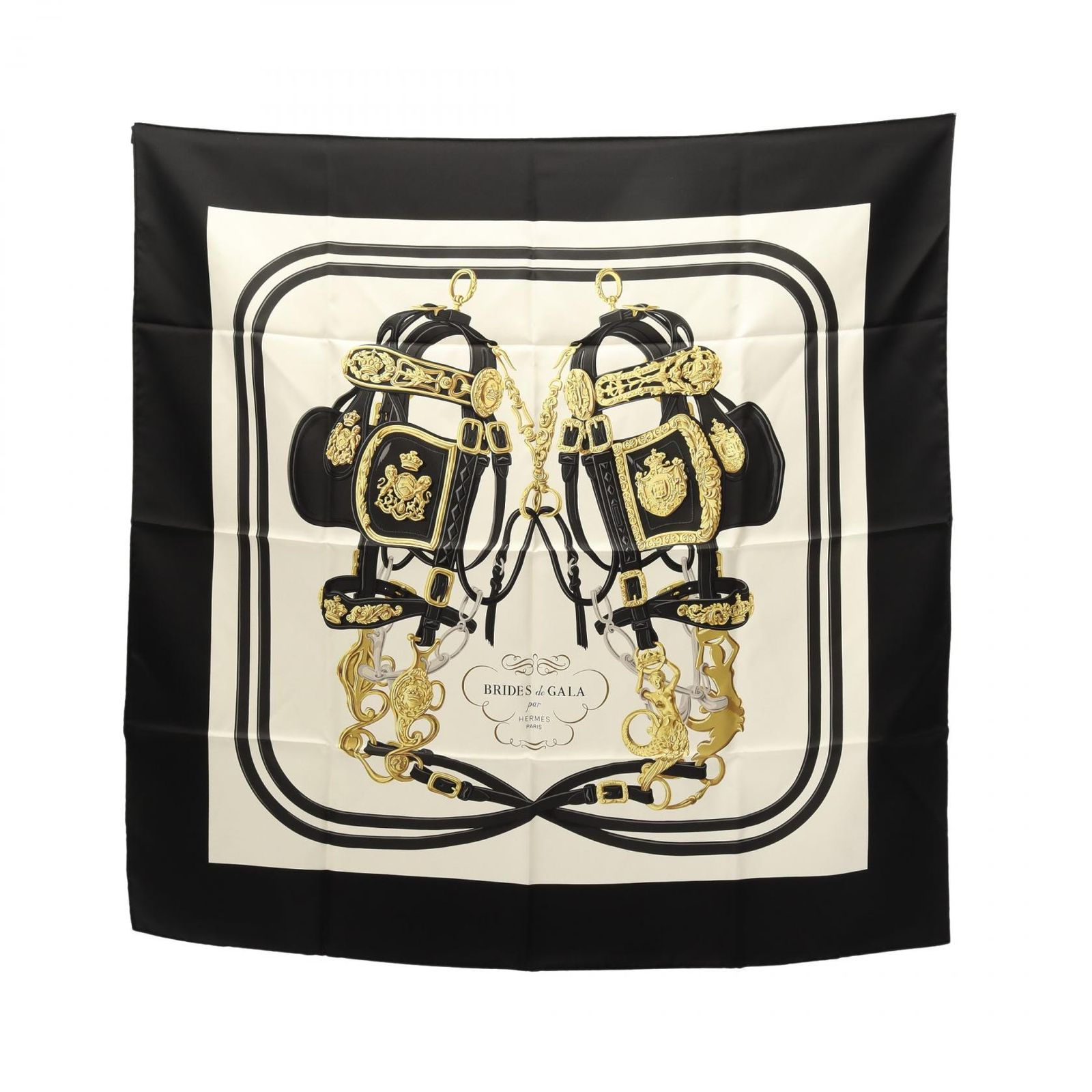 エルメス HERMES スカーフ カレ90 BRIDES de GALA シルク カレ90