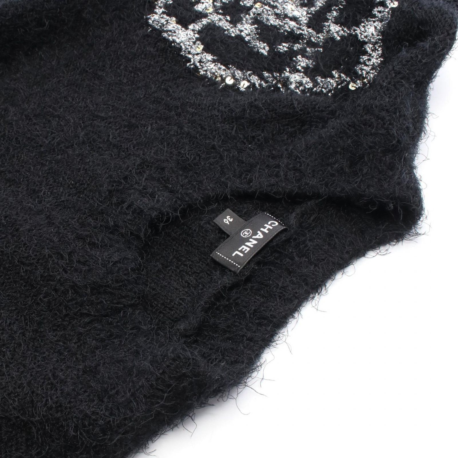 シャネル CHANEL ニット カメリア シルク カシミヤ ニット レディース