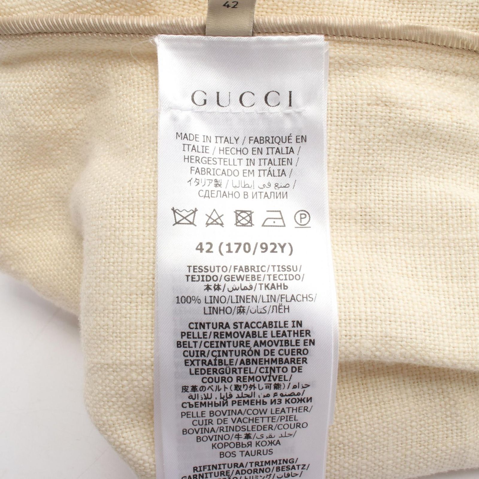 GUCCI ノーカラーレースジャケット グッチ GUCCI ノーカラージャケット 734327 ファブリック ジャケット