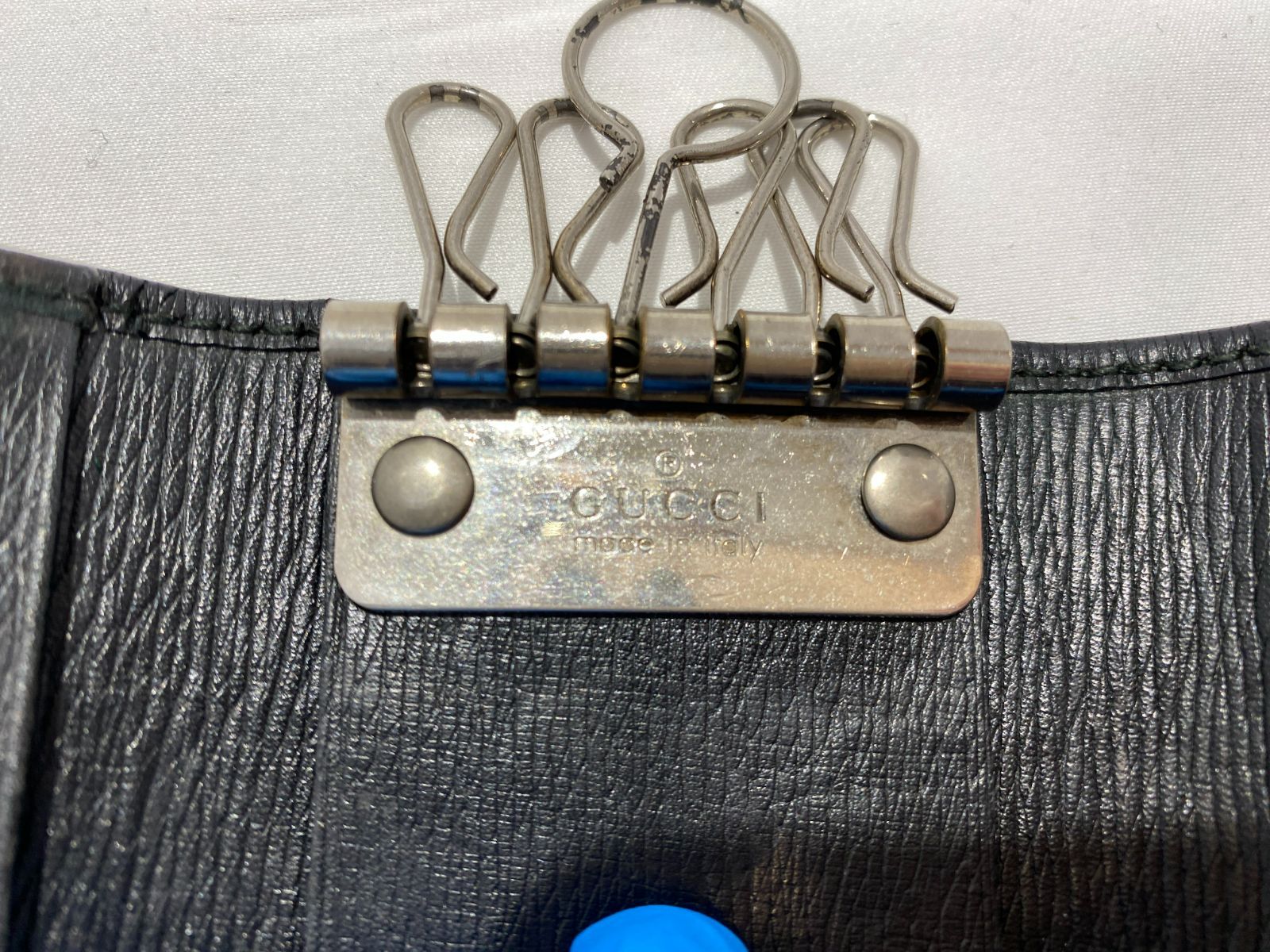 七重浜85-4-080125nh] GUCCI グッチ 6連キーケース インターロッキング