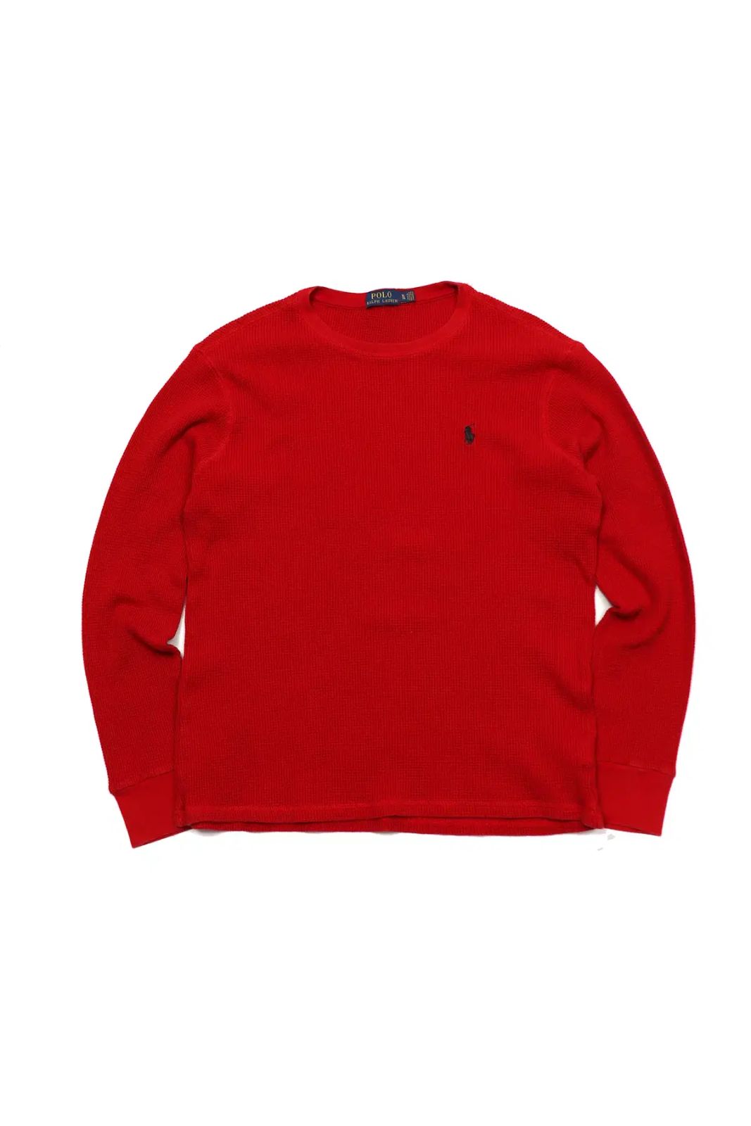 POLO RALPH LAUREN レッド ワッフル Long ロング スリーブ size XL