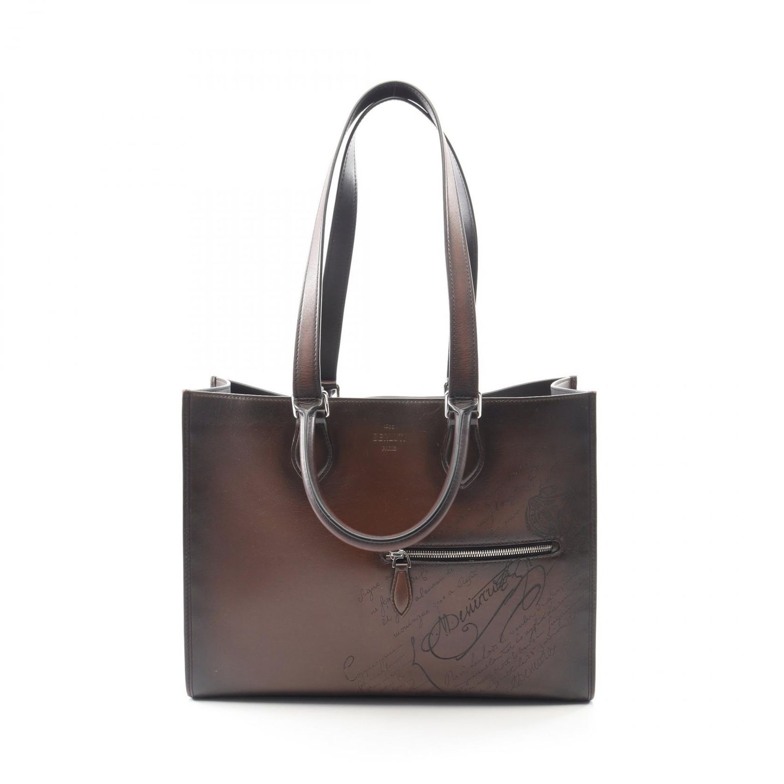 ベルルッティ Berluti トートバッグ ウリスPM カリグラフィ ダーク