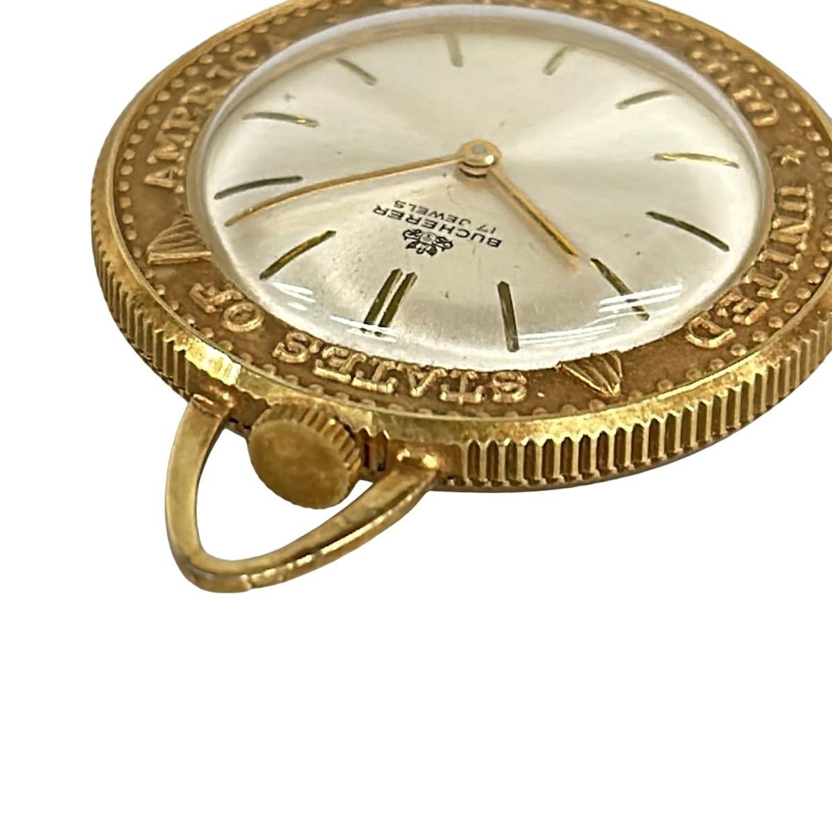 BUCHERER(ブッフェラー) 小物美品 - ゴールド×アイボリー 懐中時計/手