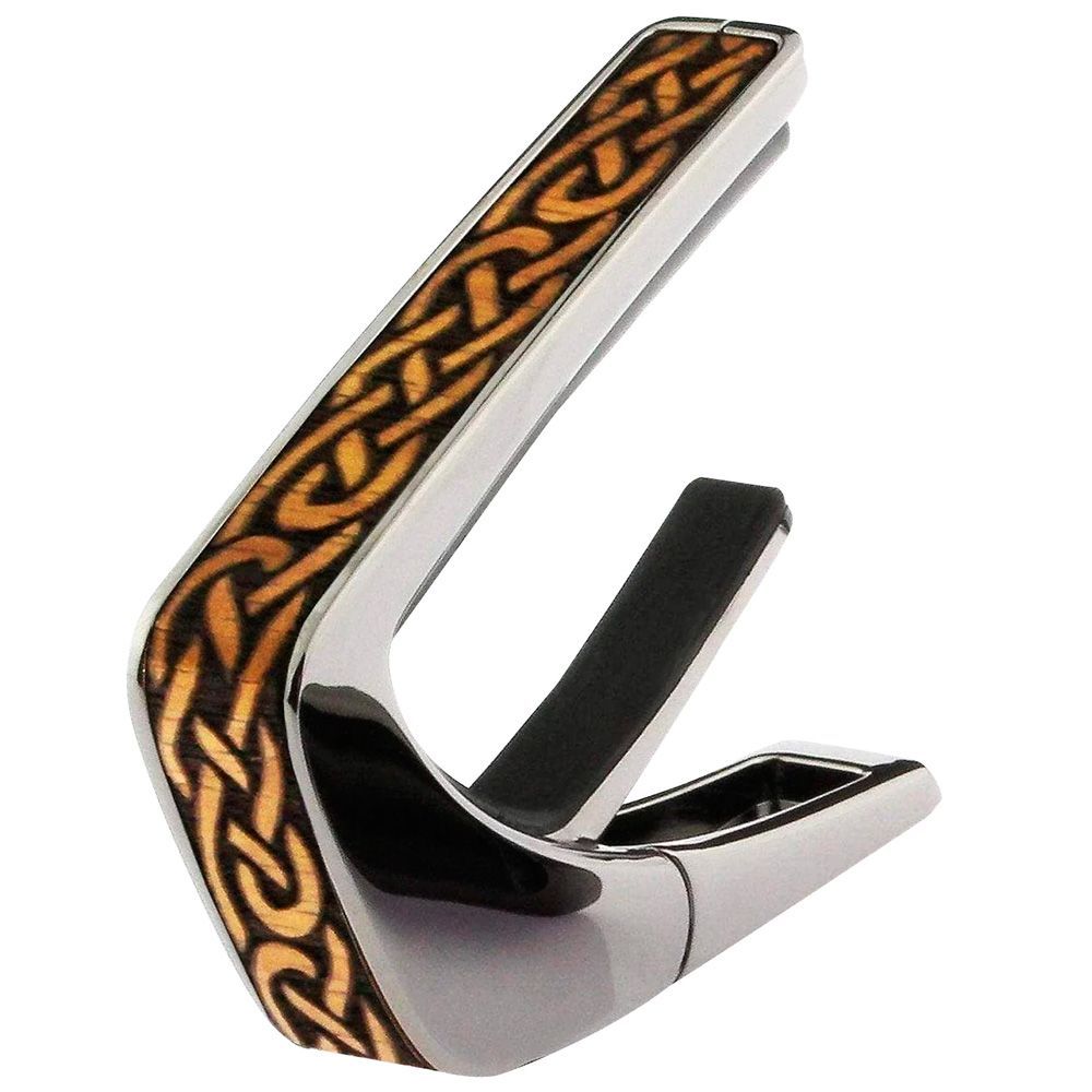 Thalia Capos ギターカポタスト Black Chrome Finish Hawaiian Koa Celtic Knot TH-CB201-03 アメリカ製【並行輸入】 10,361円