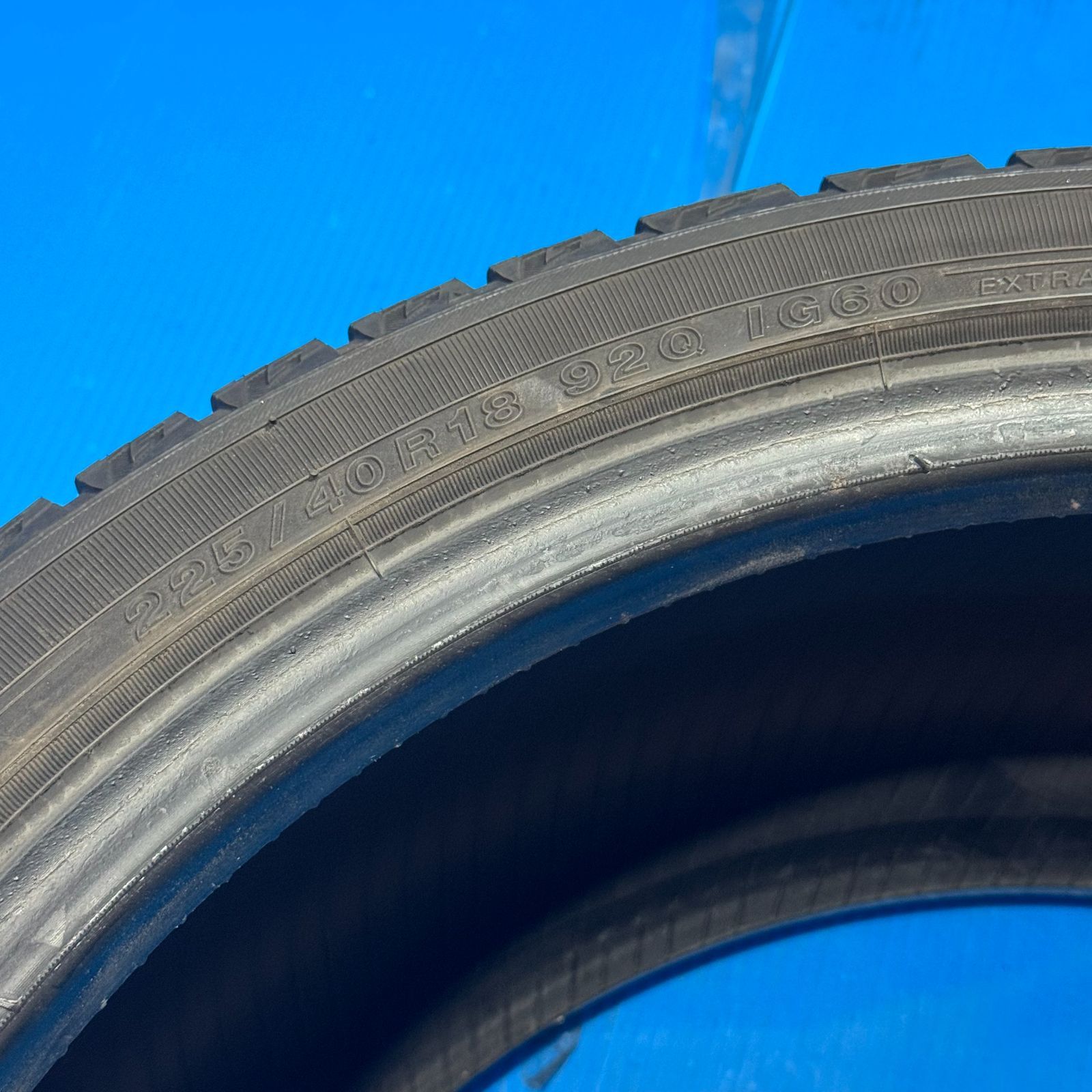 2月限定・売り切り価格】バリ山 iG60 225/40R18 4本 2020年製 残溝7.4