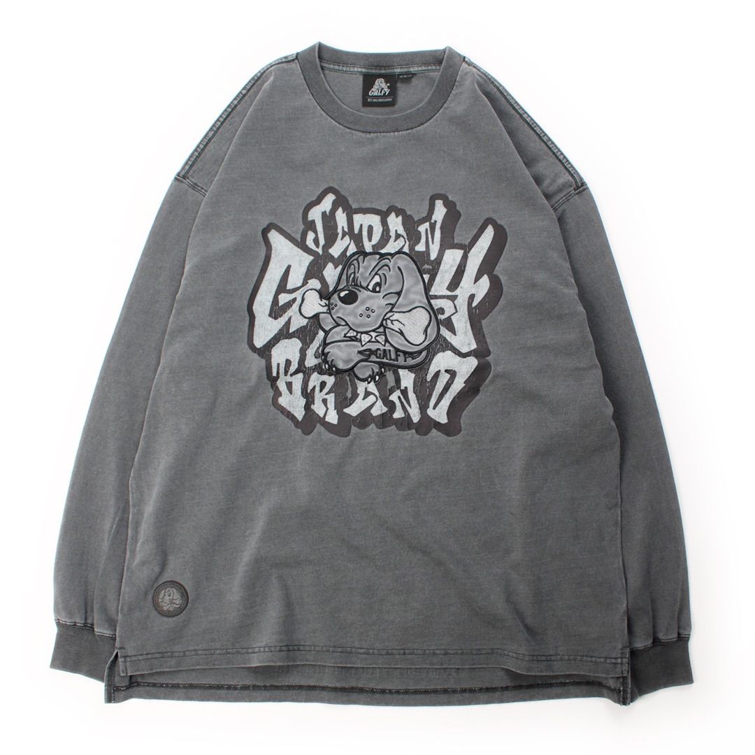 新作//【GALFY/ガルフィー：さらっとグラフィティ染め染めロンTEE 
