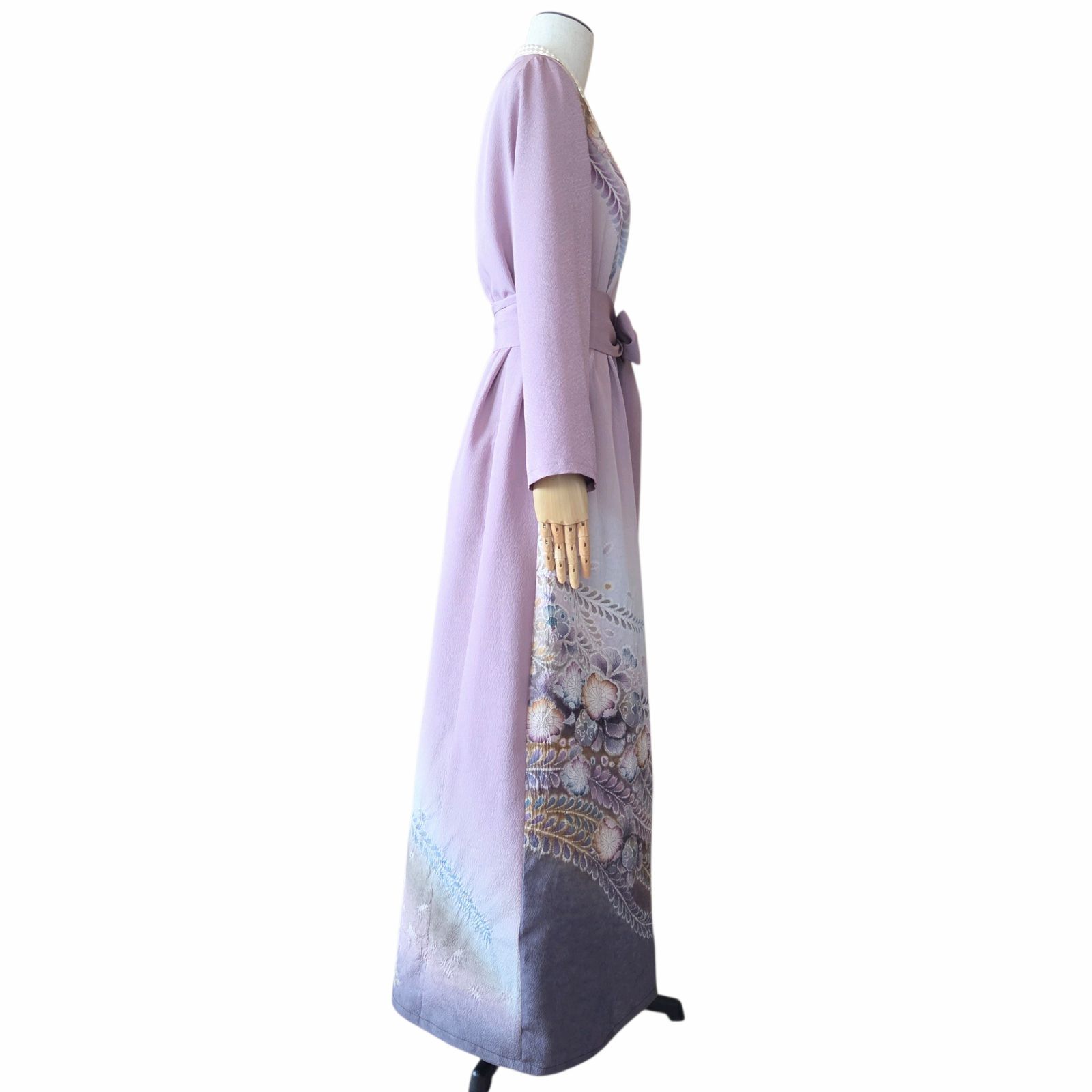 ❦Kaena❦ 着物リメイク 辻ヶ花 ワンピース 作家物 ロング マキシ