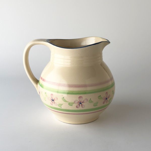 英国 ヴィンテージ ウォータージャグ 陶器 雑貨 水入れ 水差し 花瓶