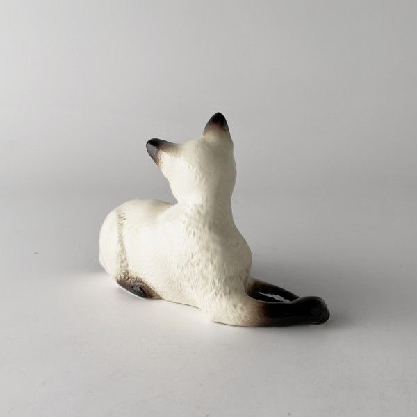 英国 Beswick 猫 オブジェ シャム猫 陶器 フィギュア 置物