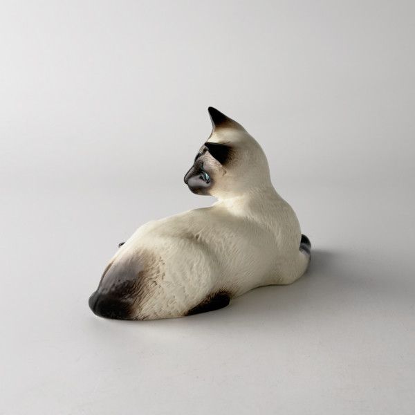 英国 Beswick 猫 オブジェ シャム猫 陶器 フィギュア 置物