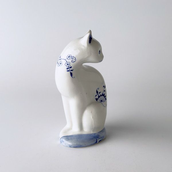 英国 ヴィンテージ 陶器 猫 オブジェ キャット フィギュリン 置物