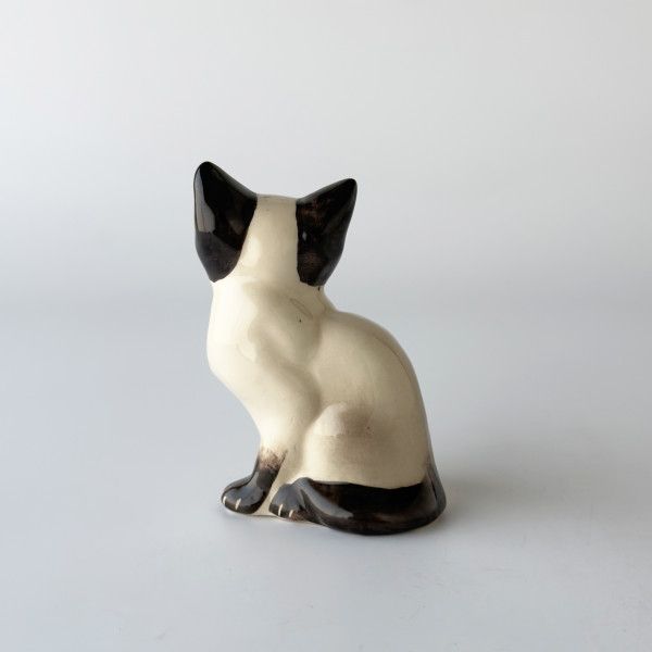 英国 ヴィンテージ 陶器 猫 オブジェ キャット フィギュア 置物