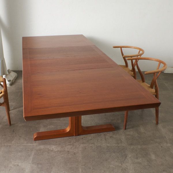 大判 デンマーク skovby ダイニングテーブル チーク 北欧 ヴィンテージ