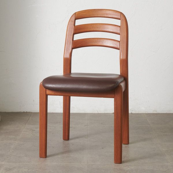 デンマーク Dyrlund チーク 無垢材 ダイニングチェア ヴィンテージ
