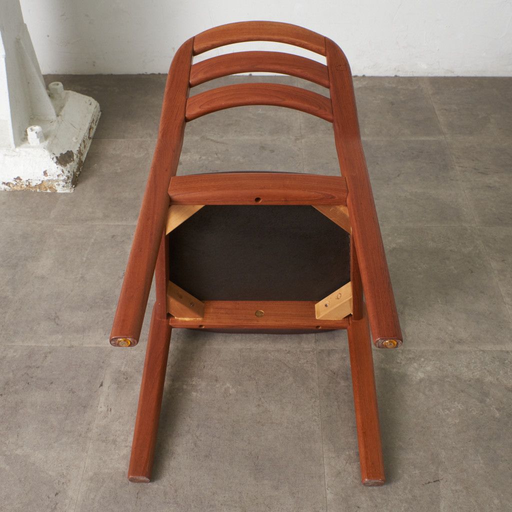 デンマーク Dyrlund チーク 無垢材 ダイニングチェア ヴィンテージ