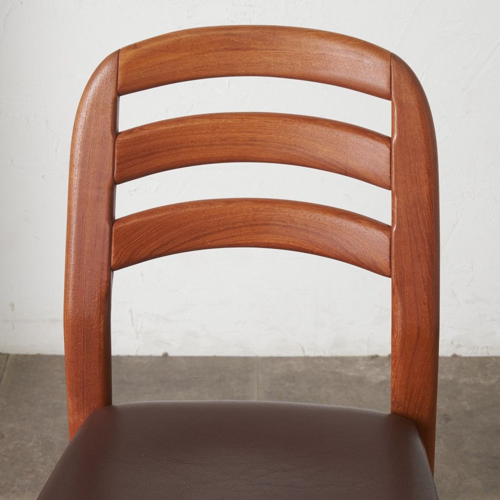 デンマーク Dyrlund チーク 無垢材 ダイニングチェア ヴィンテージ