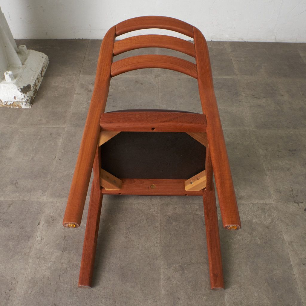 デンマーク Dyrlund チーク 無垢材 ダイニングチェア ヴィンテージ