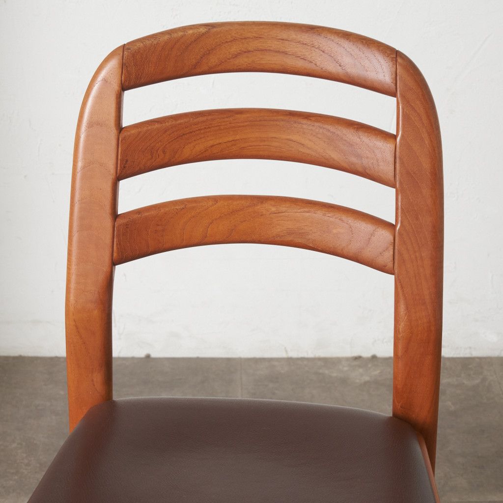 デンマーク Dyrlund チーク 無垢材 ダイニングチェア ヴィンテージ